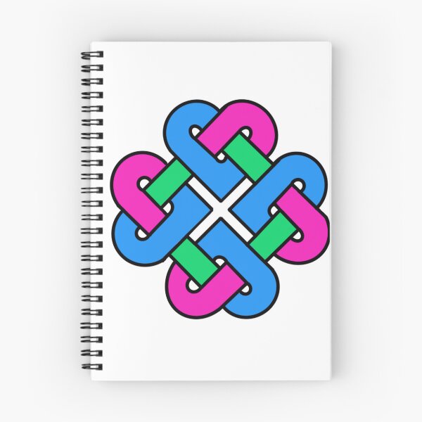 Item preview, Celtic Quarter Heart Pride Knot - PolySexual Color Block Variant designed and sold by cjo582.