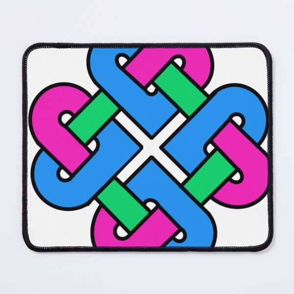 Item preview, Celtic Quarter Heart Pride Knot - PolySexual Color Block Variant designed and sold by cjo582.