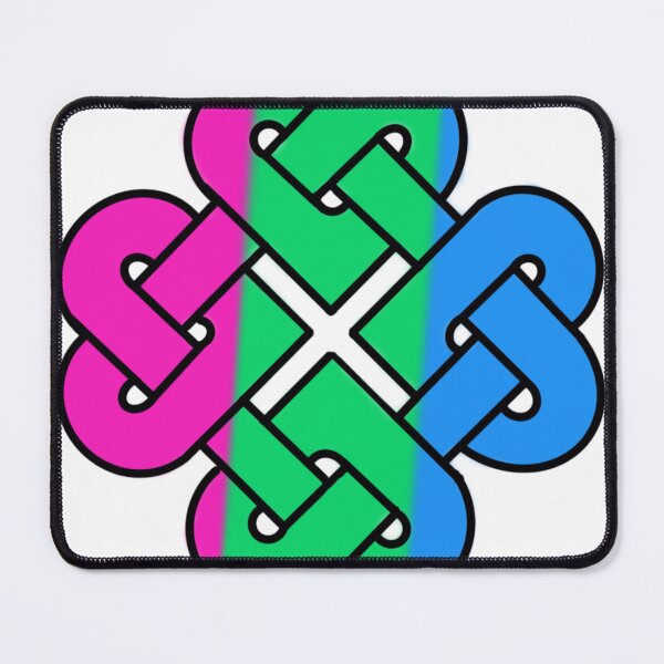 Item preview, Celtic Quarter Heart Pride Knot - Polysexual Variant designed and sold by cjo582.
