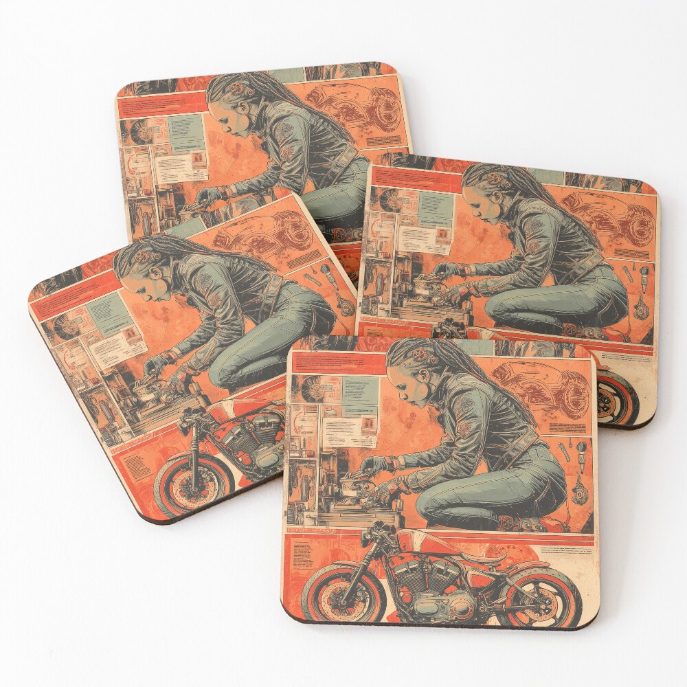 Item preview, Coasters (Set of 4) designed and sold by SteadyRolling.