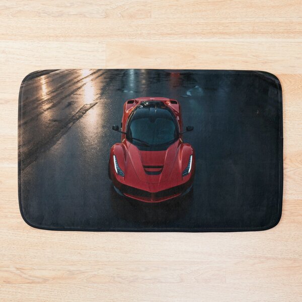 Item preview, red hypercar top view in light rain with reflective lights designed and sold by amithachapa.