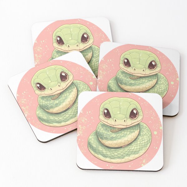 Item preview, Cute green snake kawaii designed and sold by Jeegerverd.