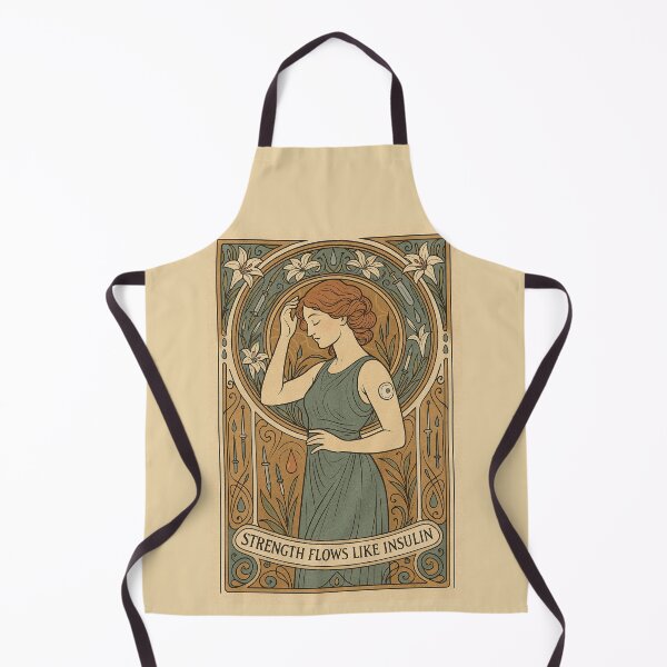 Item preview, Strength Flows Like Insulin – Art Nouveau Diabetes Awareness designed and sold by Lacritsa .