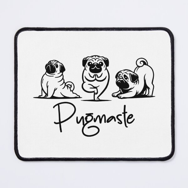 Item preview, Pugmaste pugs dog yoga gift for best friend loves dogs namaste gift for dog lover designed and sold by VintageRootsCa.
