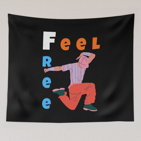 Item preview, Feel Free – Energetic Dance Vibes Illustration designed and sold by Karim-Karem.