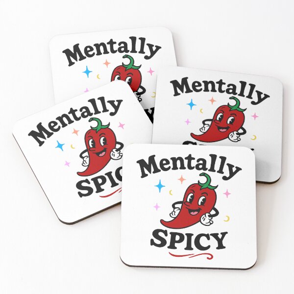 Item preview, Mentally Spicy Retro Cartoon PNG | Cute Chili Pepper Clipart | 60s Vintage Style Funny Quote Graphic for Sublimation & Printing designed and sold by jenelectra.
