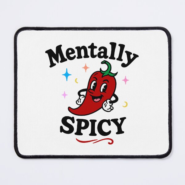 Item preview, Mentally Spicy Retro Cartoon PNG | Cute Chili Pepper Clipart | 60s Vintage Style Funny Quote Graphic for Sublimation & Printing designed and sold by jenelectra.
