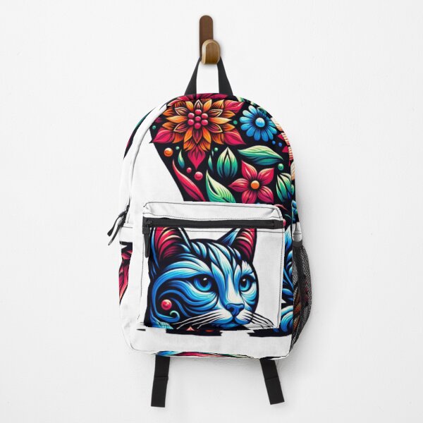 Item preview, Beautiful cat image filled with flowers designed and sold by Quantum Ink Designs.