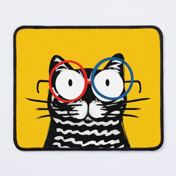 Item preview, Cat with glasses designed and sold by disturbedrod.
