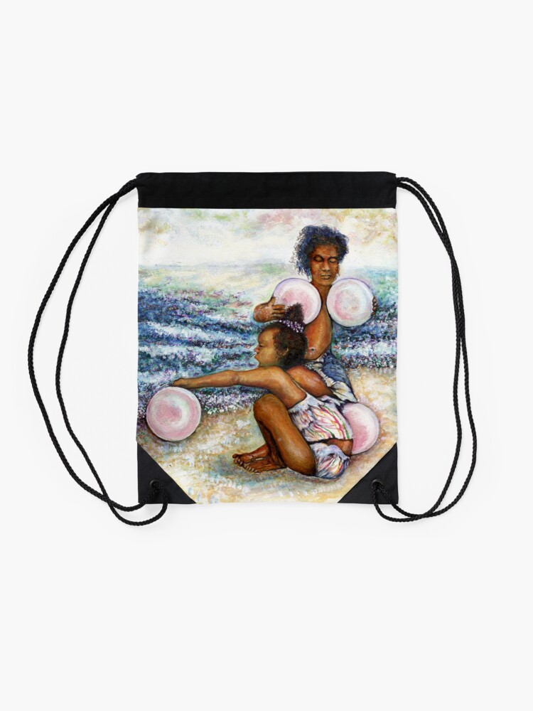 Thumbnail 2 of 3, Drawstring Bag, Obessed with Conquering the Impossible designed and sold by gayeelise.
