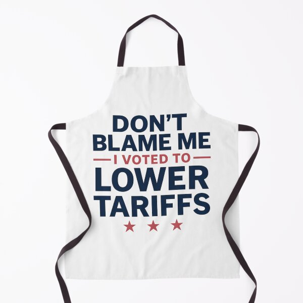 Item preview, Don’t Blame Me I Voted to Lower Tariffs – Retro Political Satire Shirt designed and sold by damiang.