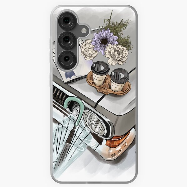 Item preview, Vintage Car, coffee & flowers  designed and sold by aviewwithink.