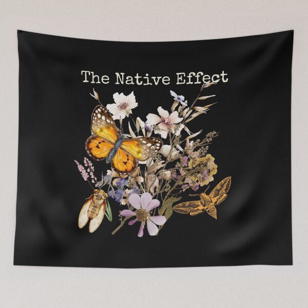 Item preview, The Native Effect Butterflies Pollinator Wildflowers Colorful Design designed and sold by EarthArtDesigns.