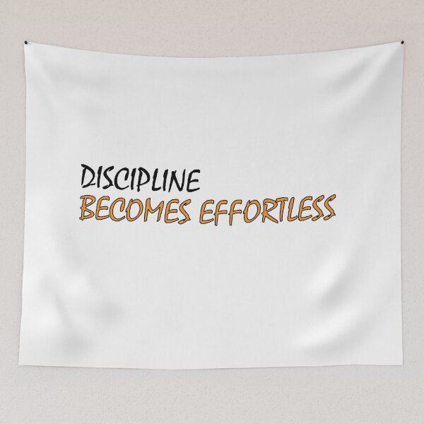 Item preview, discipline becomes effortless designed and sold by Positive Mindzet!.