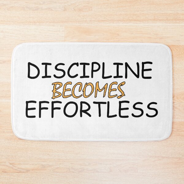 Item preview, discipline becomes effortless designed and sold by Positive Mindzet!.