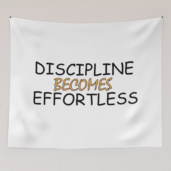Item preview, discipline becomes effortless designed and sold by Positive Mindzet!.