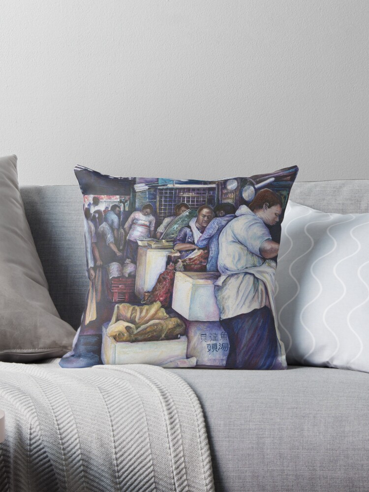 Thumbnail 1 of 4, Pillow, Fish Head Soup, Singapore designed and sold by gayeelise.