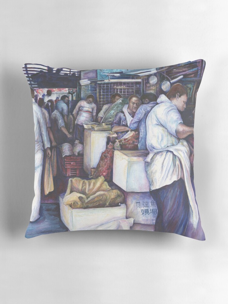 Thumbnail 3 of 4, Pillow, Fish Head Soup, Singapore designed and sold by gayeelise.