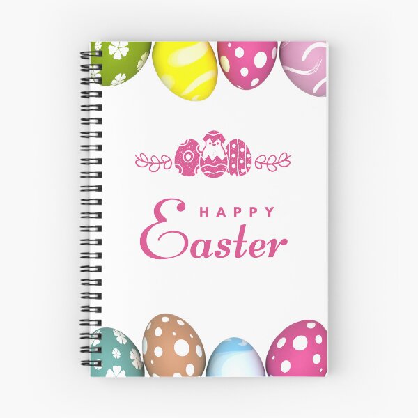 Item preview, Colorful Easter Eggs Frame with Greeting designed and sold by Haven-Sticker.