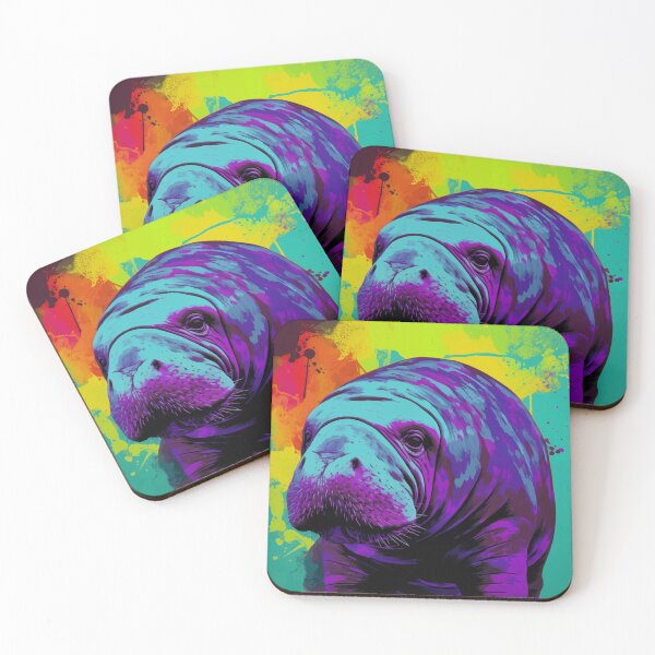 Item preview, Manatee Popart designed and sold by RedHandedOD.