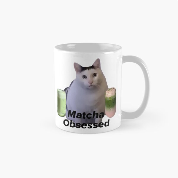 Item preview, Matcha obsessed fat cat  designed and sold by brendaesmee.