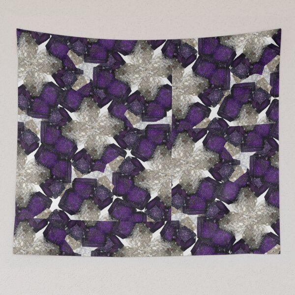Item preview, Amethyst  Fluorite Crystal Fusion A Vibrant Gem Harmony designed and sold by ArtDesignTp.