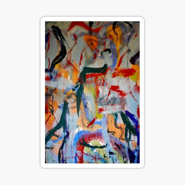 Vista previa del artículo con la obra «Carácter abstracto vertical», diseñado y vendido por ephemeralconcrete.