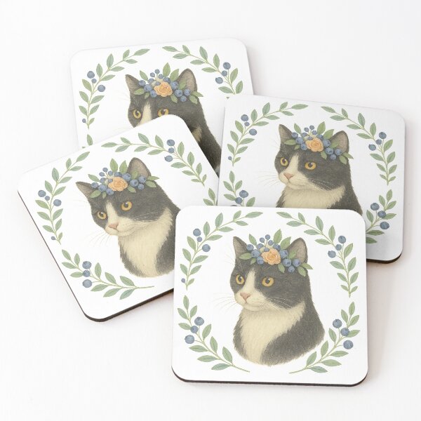 Item preview, Tux the Tuxedo Cat designed and sold by Tea & Tailfeathers.