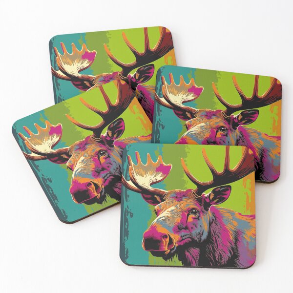 Item preview, Moose Popart designed and sold by RedHandedOD.