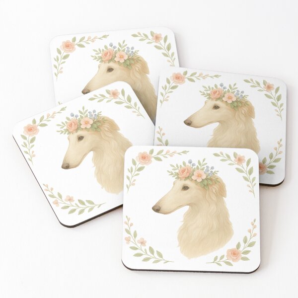 Item preview, Beautiful Belinda Borzoi designed and sold by Tea & Tailfeathers.