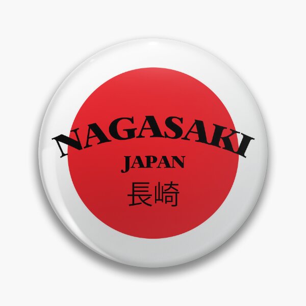 Item preview, Nagasaki Japan. Minimalist Red Circle Design with English & Japanese Text designed and sold by paulo silveira.