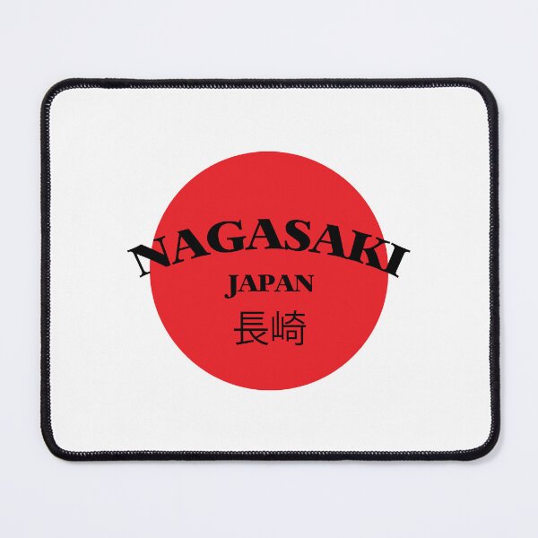 Item preview, Nagasaki Japan. Minimalist Red Circle Design with English & Japanese Text designed and sold by paulo silveira.