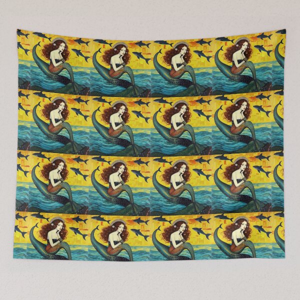 Item preview, A magnificent mermaid in the ocean. designed and sold by Natalia-Vlad.