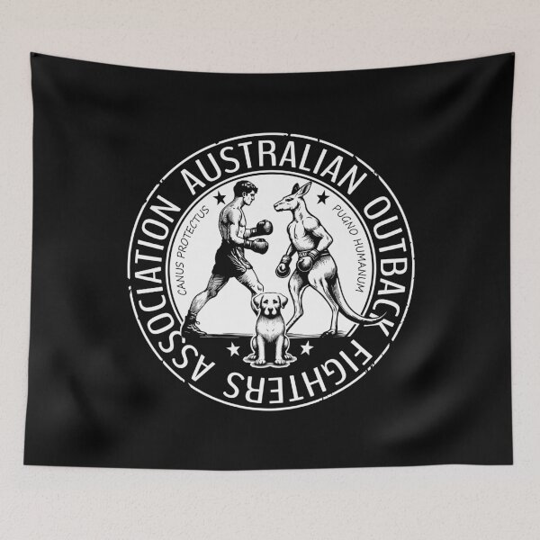 Item preview, AUSTRALIA OUTBACK KANGAROO FIGHTERS DOG designed and sold by Madjack Tees Kiwi SuperStore.