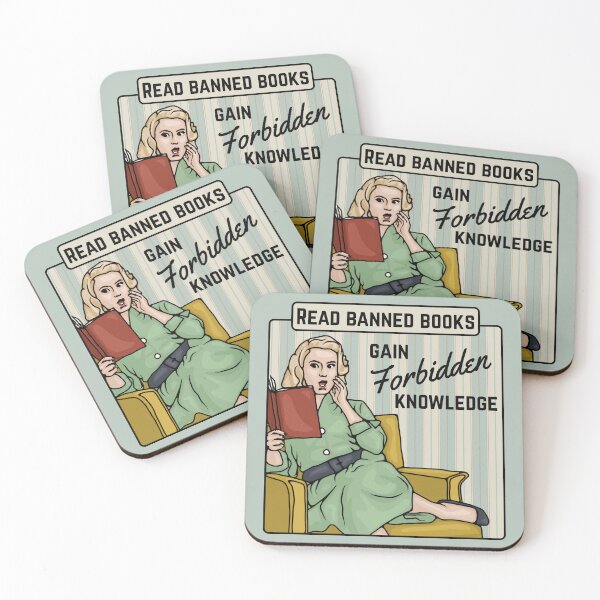Item preview, Read Banned Books - Gain Forbidden Knowledge designed and sold by Unhinged Heather.