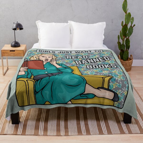 Item preview, Girls Just Want to Read Banned Books designed and sold by Unhinged Heather.