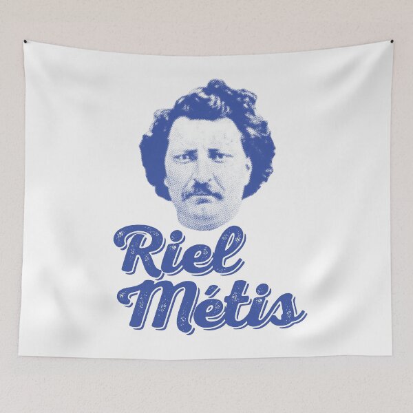 Item preview, Riel Métis with Head Blue designed and sold by SquareFox.Studio.