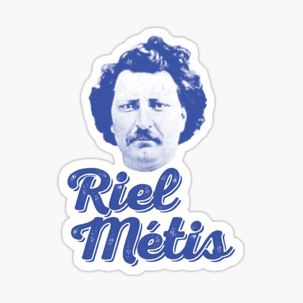Item preview, Riel Métis with Head Blue designed and sold by squarefoxstudio.