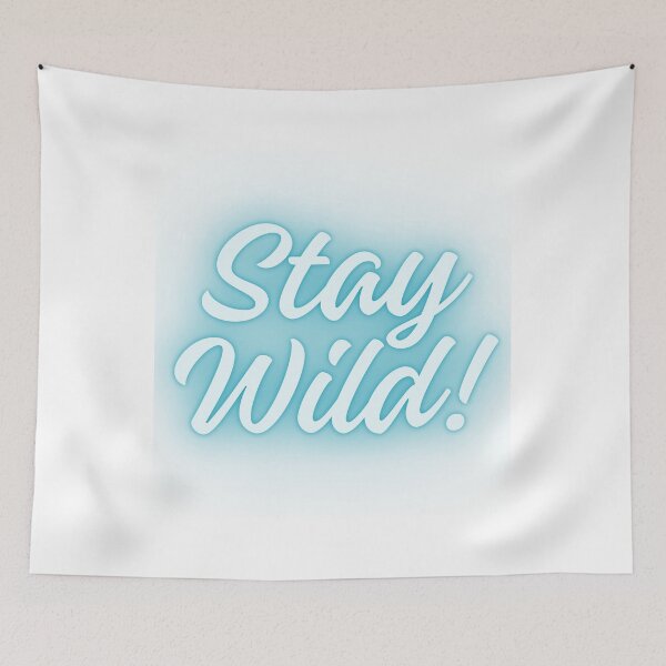 Item preview, Stay Wild Bold Brush Typography designed and sold by WildPetal.