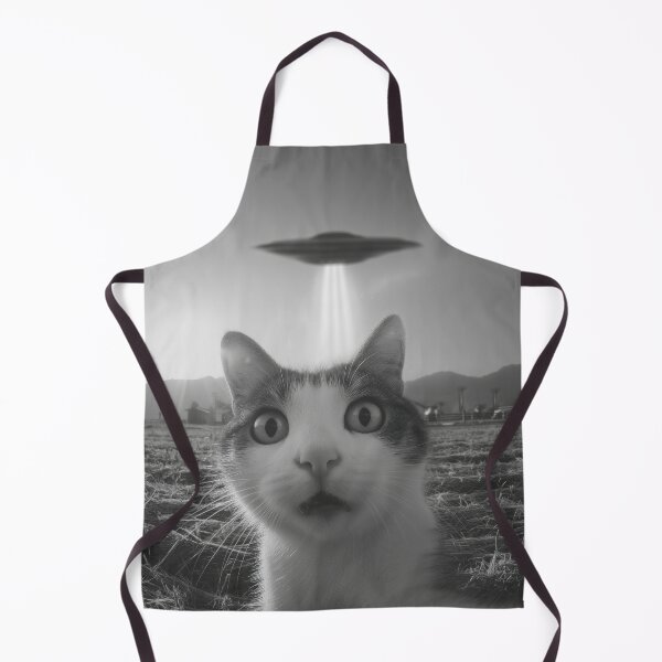 Item preview, Cat Snaps Selfie with Mysterious UFO in the Background designed and sold by ApproachingZion.