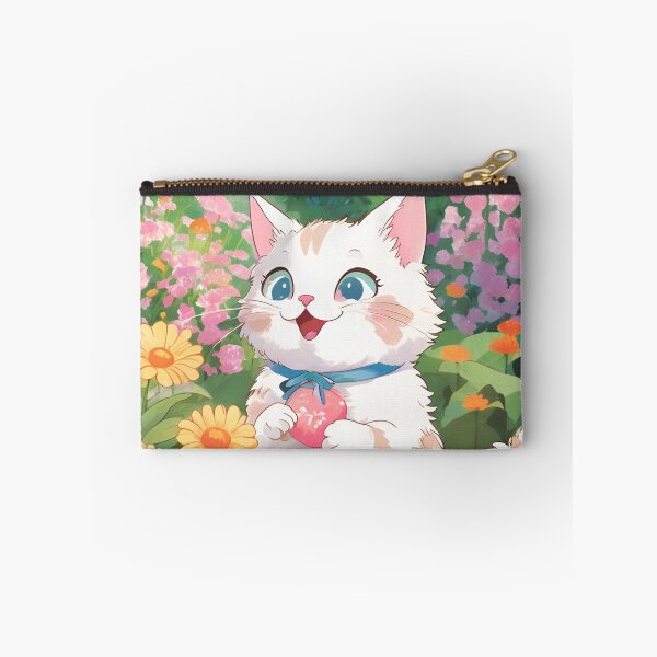 Item preview, Fluffy Cat in Spring Bloom designed and sold by Etsuke.