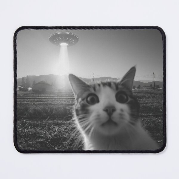 Item preview, Cat’s Epic Selfie Steals the Show with a UFO Twist designed and sold by ApproachingZion.