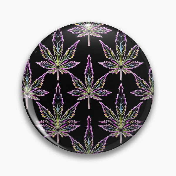 Item preview, Neon Marijuana leaf pattern  designed and sold by EccentricsByE.