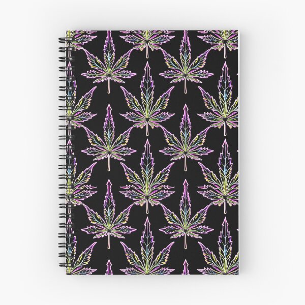 Item preview, Neon Marijuana leaf pattern  designed and sold by EccentricsByE.