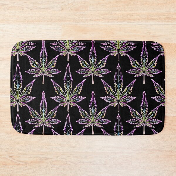 Item preview, Neon Marijuana leaf pattern  designed and sold by EccentricsByE.