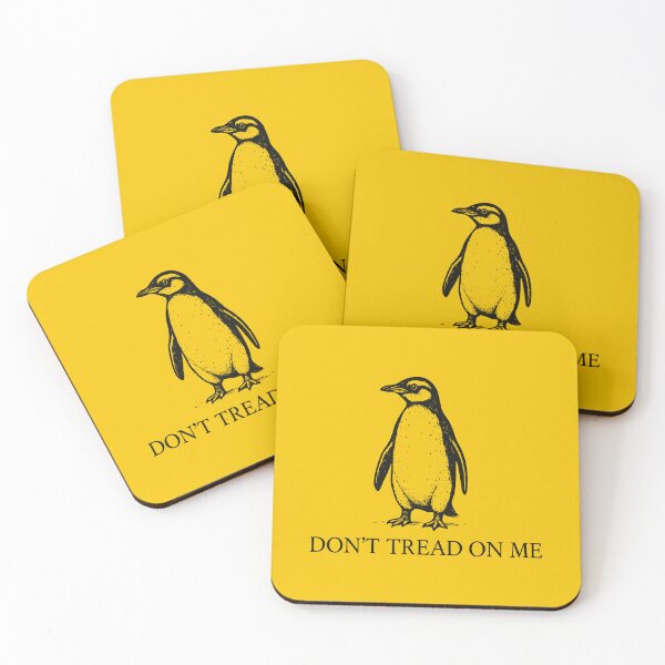 Item preview, Don't Tread on Me Penguins Against Trump designed and sold by varioarts.