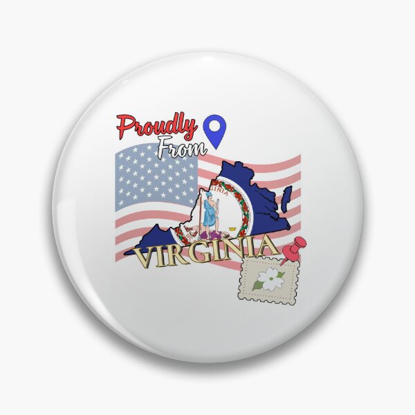 Item preview, Proudly from Virginia - USA state design designed and sold by PHRASEandSTYLE.