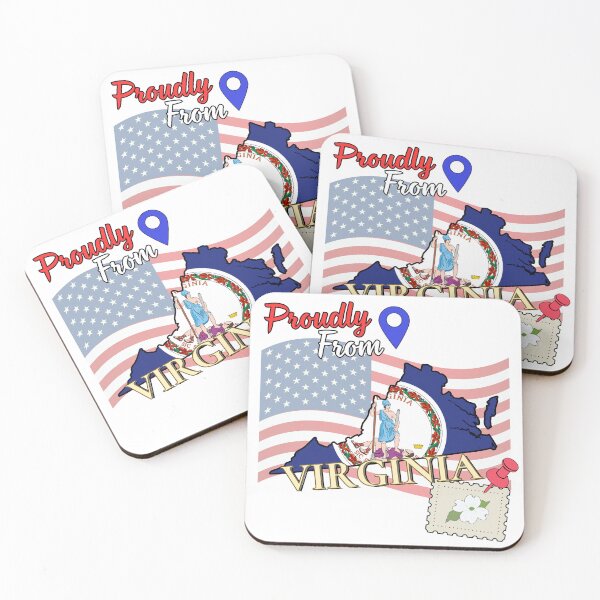 Item preview, Proudly from Virginia - USA state design designed and sold by PHRASEandSTYLE.