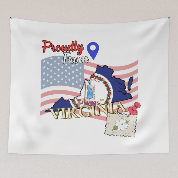 Item preview, Proudly from Virginia - USA state design designed and sold by PHRASEandSTYLE.