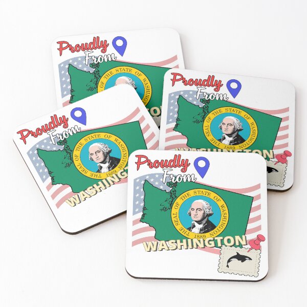 Item preview, Proudly from Washington - USA state design designed and sold by PHRASEandSTYLE.